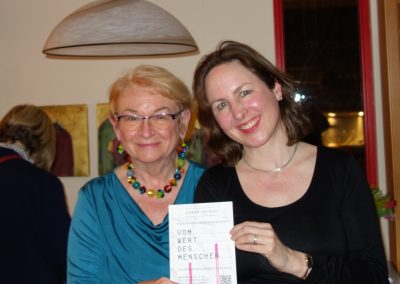 B.Prainsack and J.Stark at her bookreading